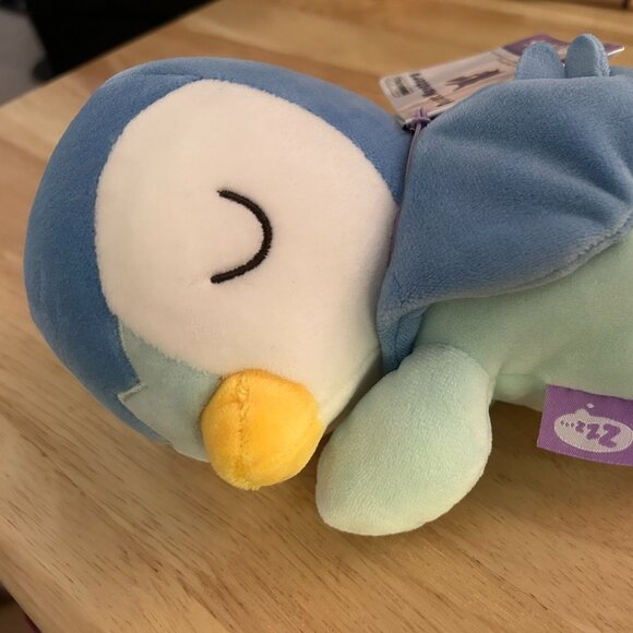 Sleeping Piplup Pokemon Plush Stuffed Animal From Japan TAKARA TOMY A.R.T.S - Picture 2 of 6